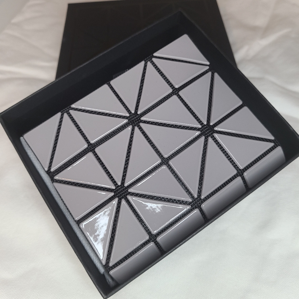 Bao Bao Issey Miyake Small Book Wallet -Light Gray